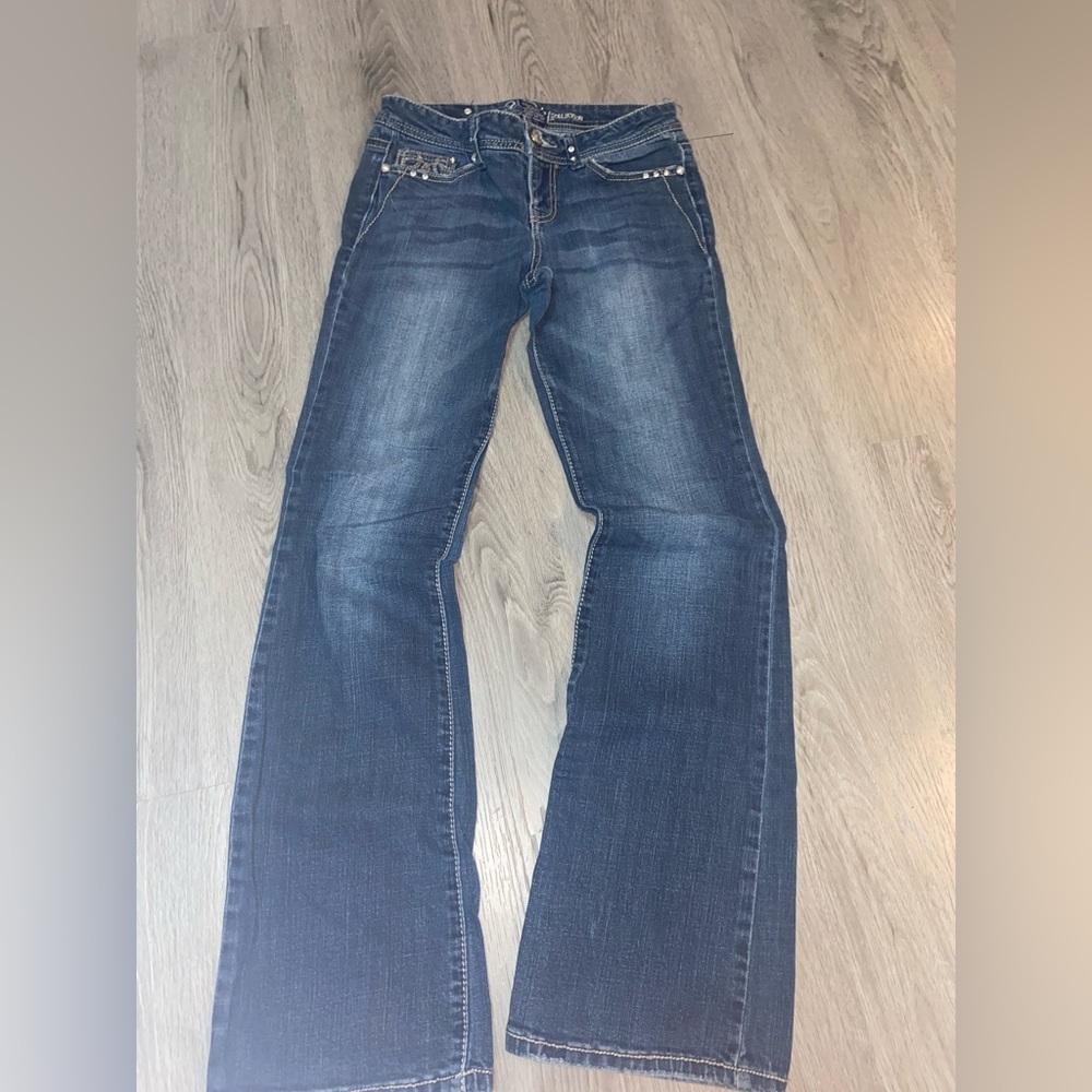 Vanity Dark Blue Flare Jeans